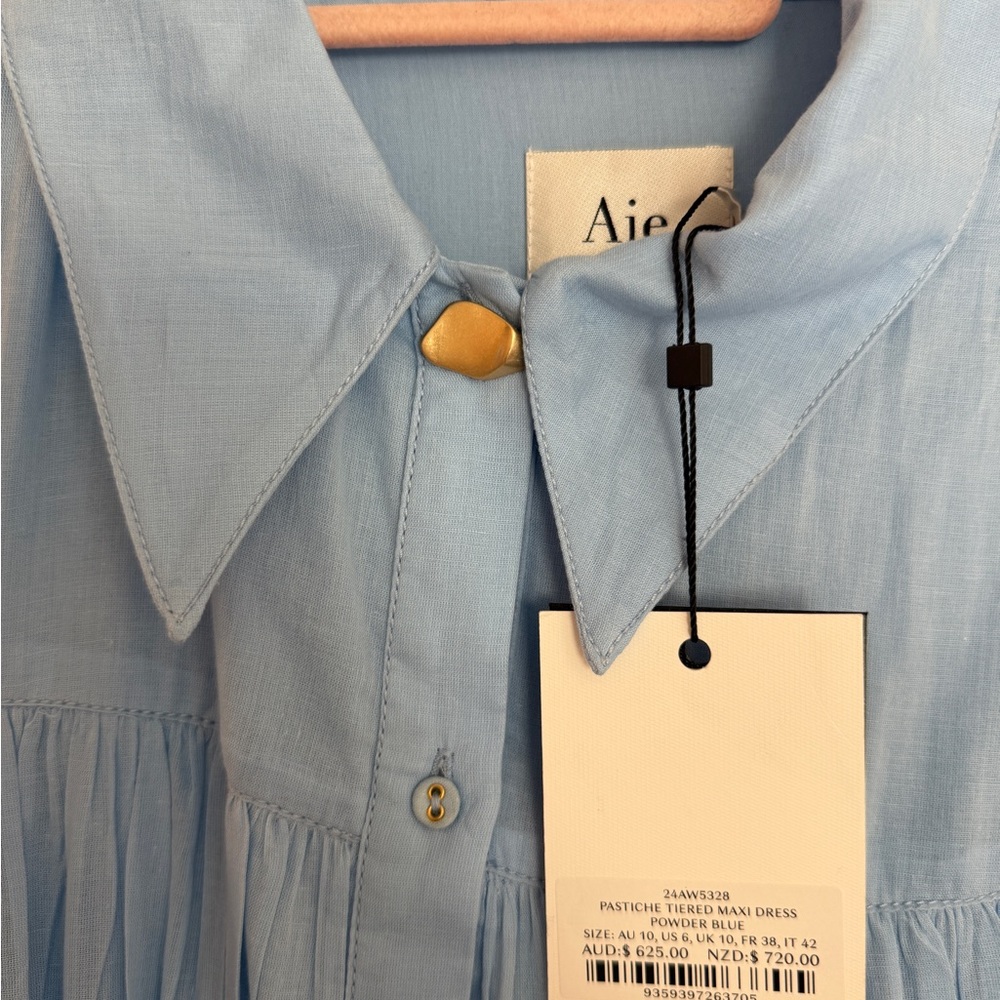 NWT Aje Light Blue Long Sleeve Dress - Picture 2 of 4